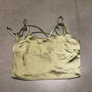 NWT size small strappy green, tank top, PacSun LA hearts